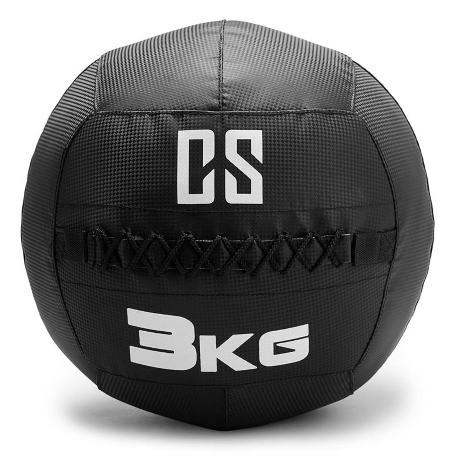 Bravor Wall BallMEDICINSKA ŽOGA, DVOJNI ŠIVI, 3 KG, ČRNE BARVE 3 kg