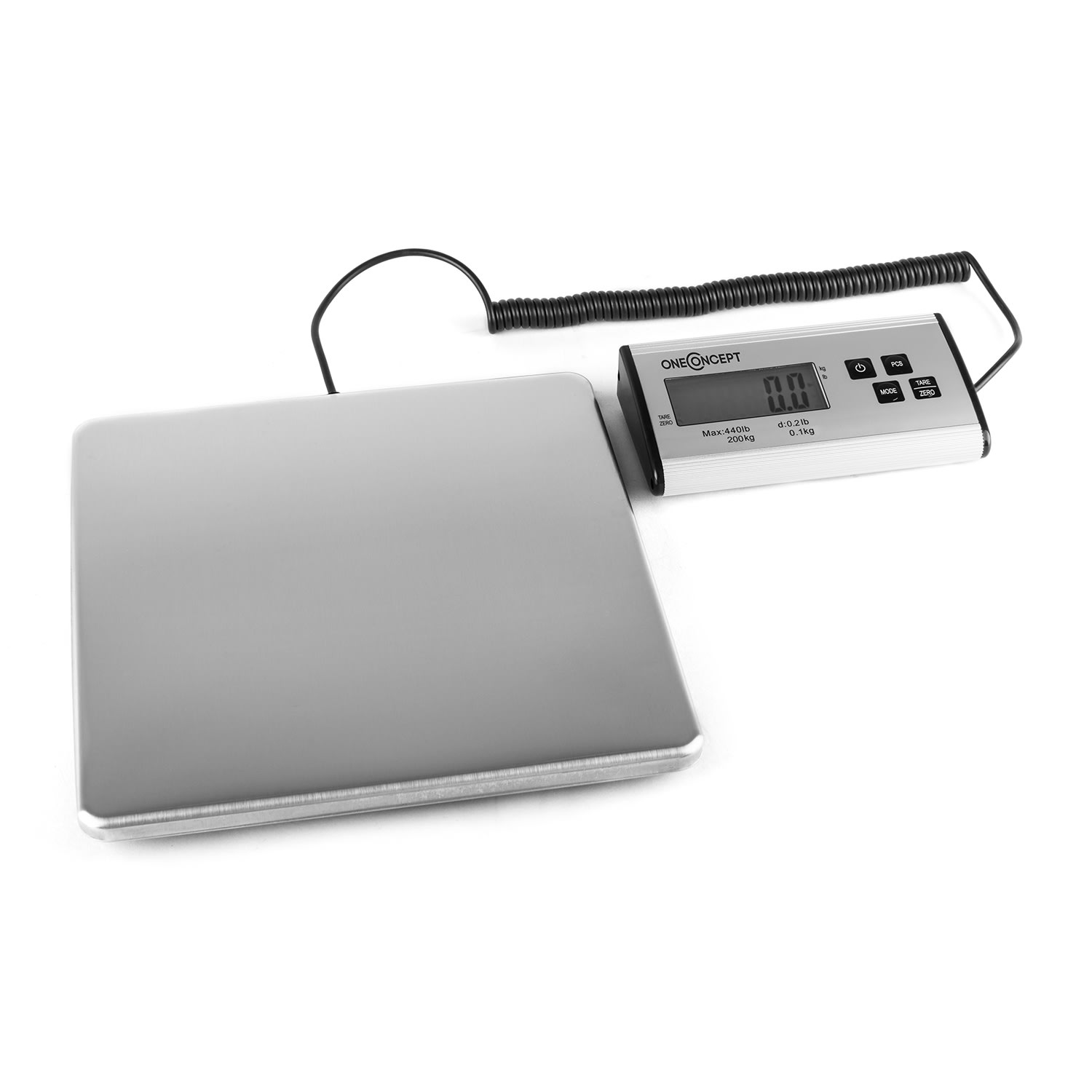 Marketeer digitale Paketwaage 200kg/100g 27x27cm 200kg/100g