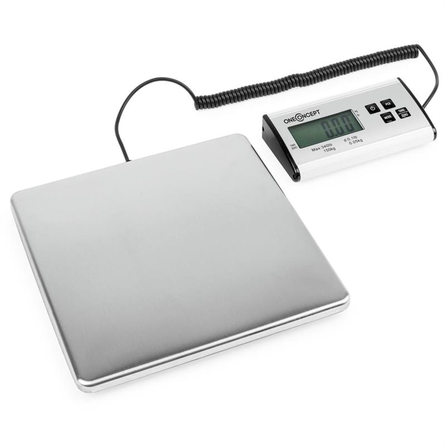 Marketeer digitális csomagmérleg, 150 kg/50 g, 27 x 27 cm 150kg/50g