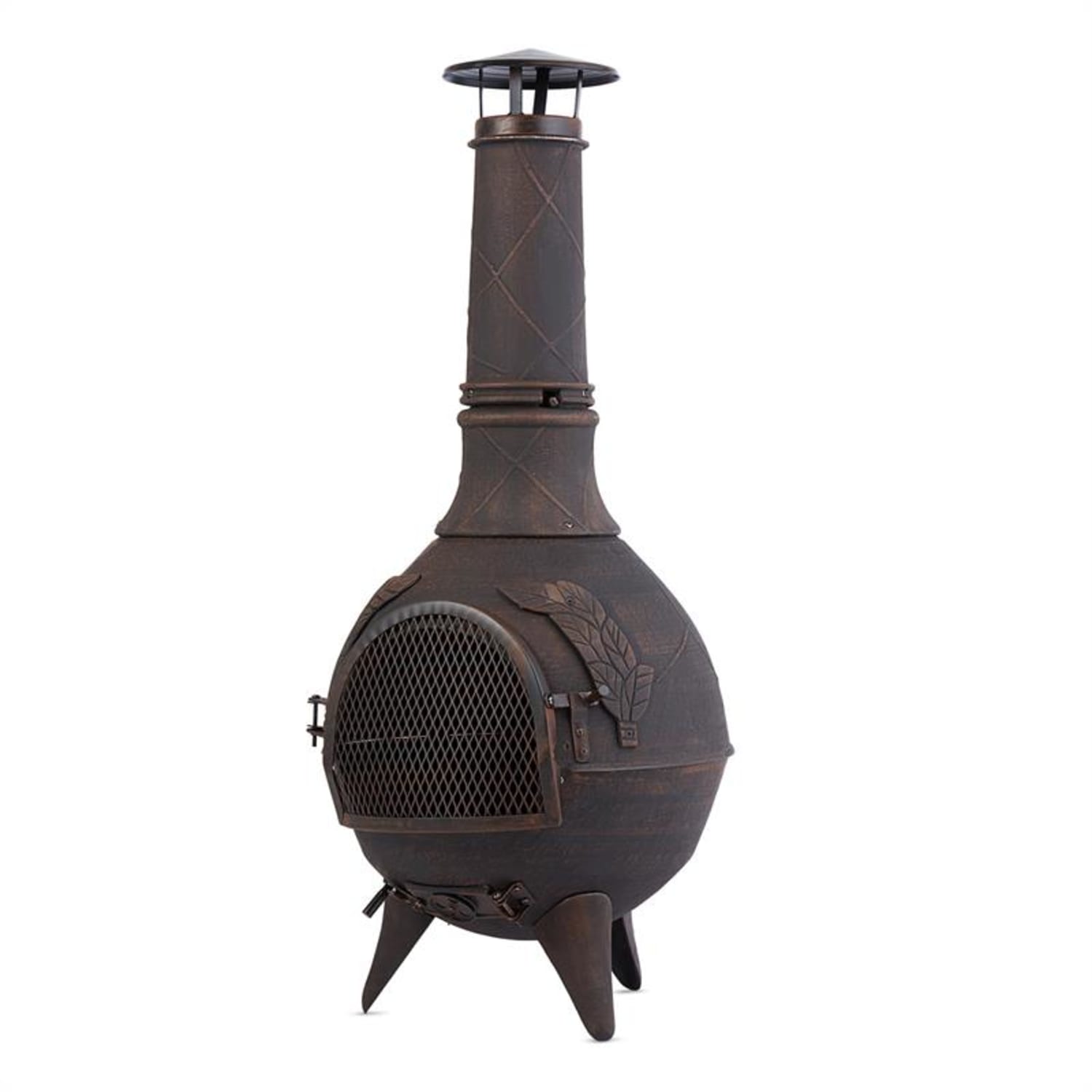 Augustus Garden Stove Terrace Stove Cast Iron 120 cm Antique Design bronze