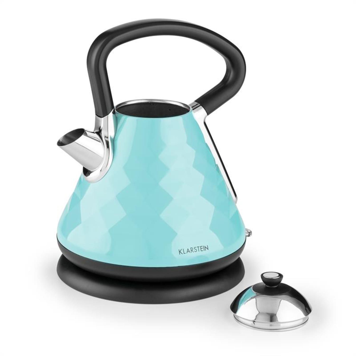 Curacao Azur Bollitore Teiera elettrica 2200W 1,7L Acciaio Inox Blu 