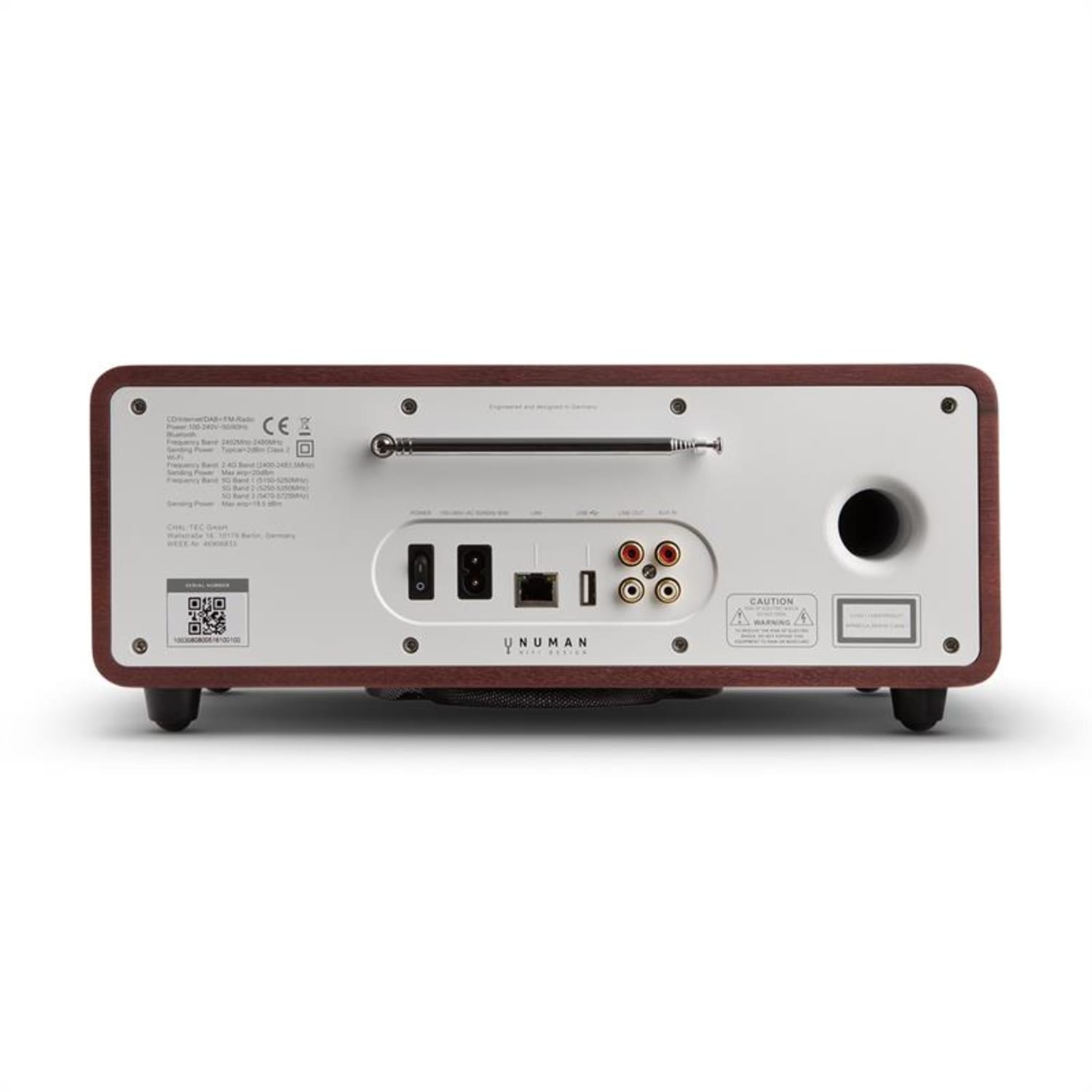 Two, wenge, 2.1 internetové rádio, CD, 30 W, bluetooth, Spotify Connect Mahagonová