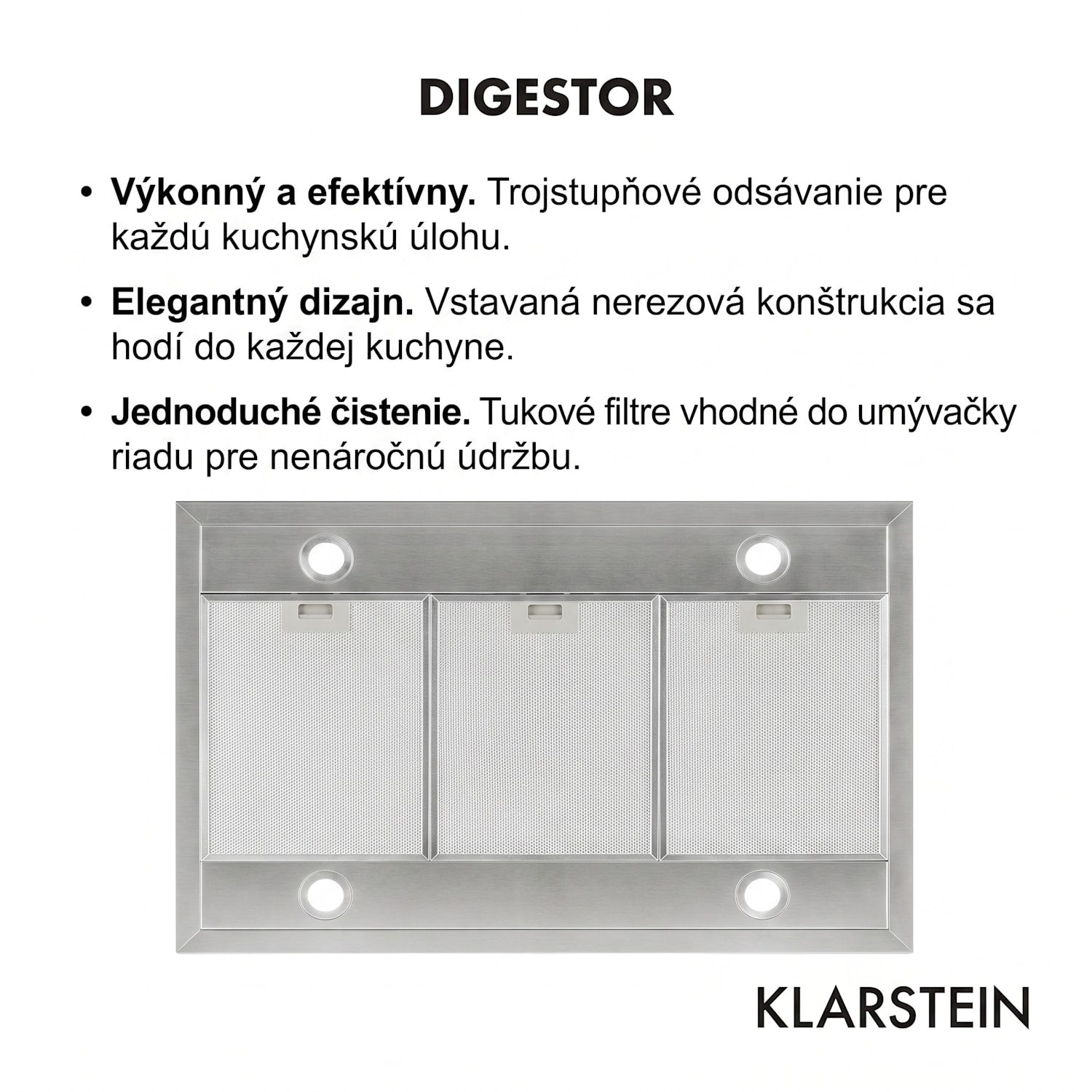 Madonna, digestor, 90 cm, ostrovčekový, 624 m³/h, nehrdzavejúca oceľ, čierny Čierna
