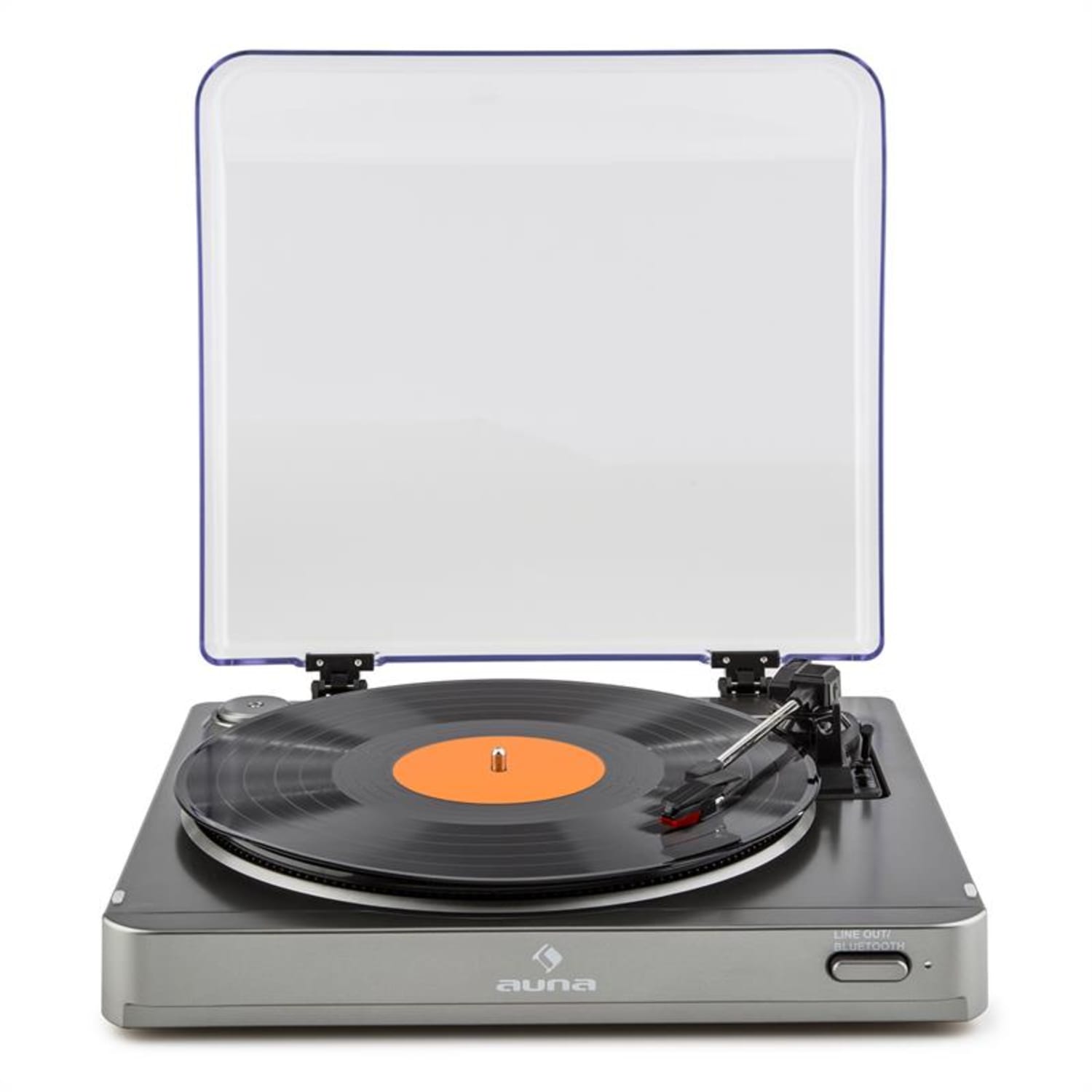 TT-10 BT Platine tourne-disque émetteur Bluetooth sortie line - argent 