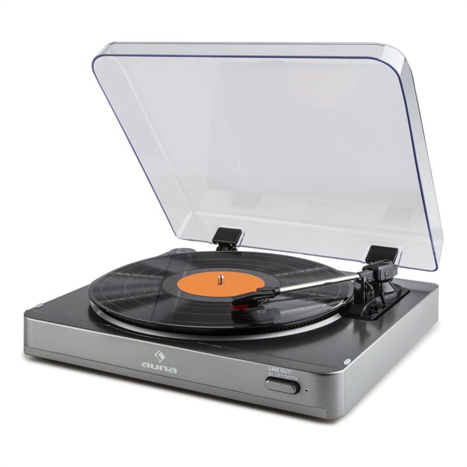 TT-10 BT Platine tourne-disque émetteur Bluetooth sortie line - argent 