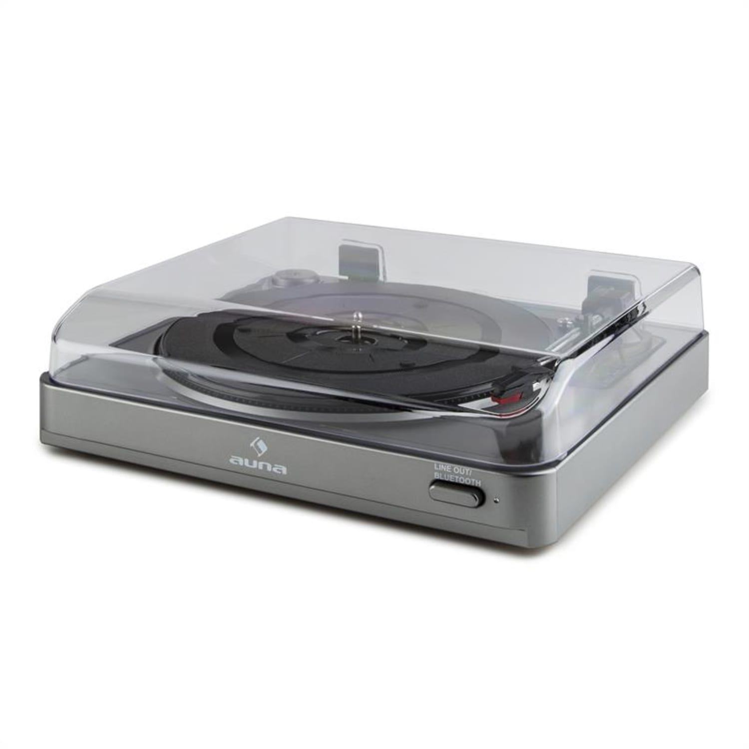 TT-10 BT Platine tourne-disque émetteur Bluetooth sortie line - argent 