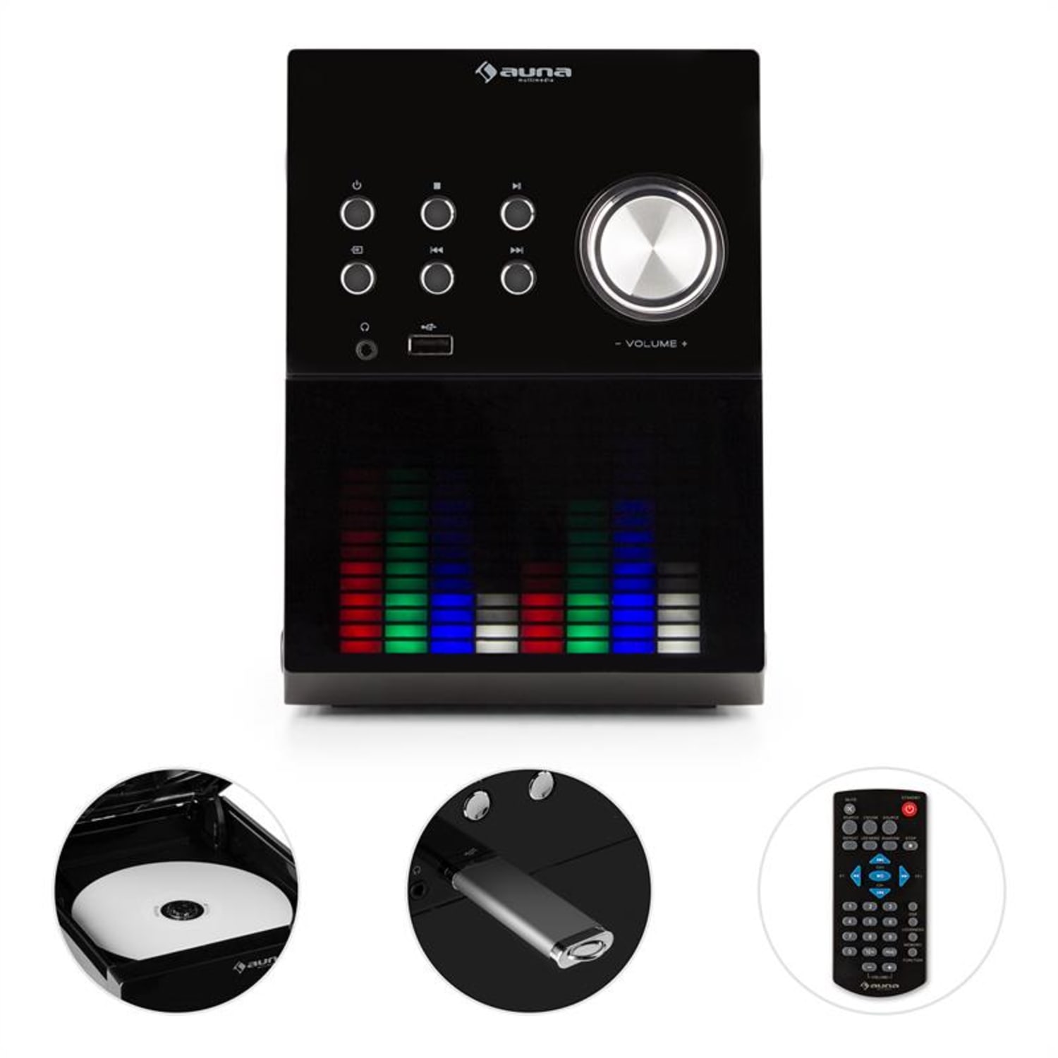 MC-200 LED, MIKRO STEREO SUSTAV, BLUETOOTH, CD, USB, MP3, FM, AUX, LED PANEL 