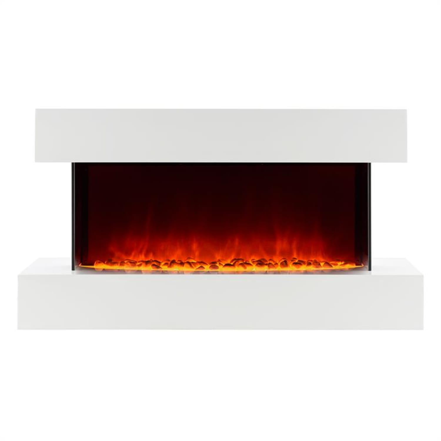 Studio-2 electrische haard LED-vlammensimulatie 1000/2000 W 40m² wit 1000/2000 W