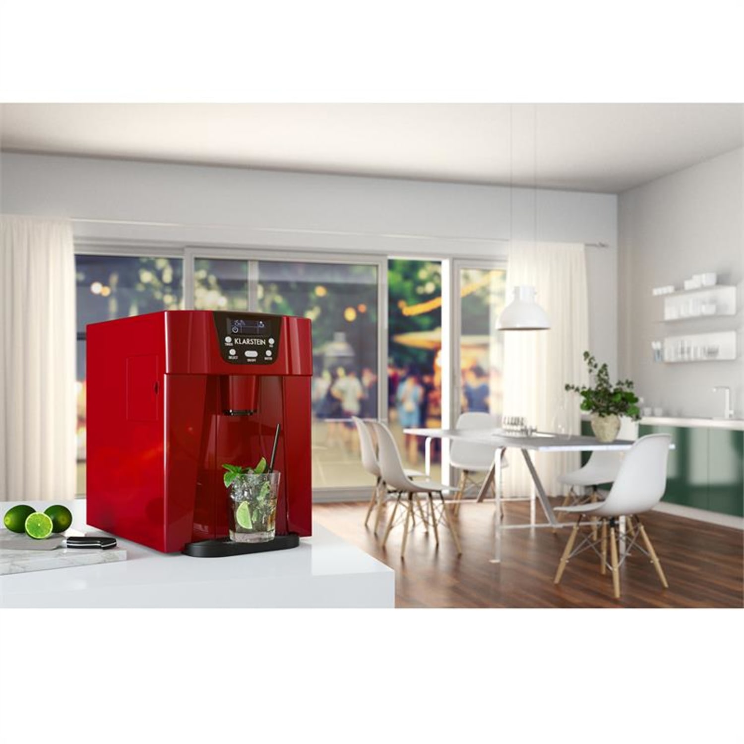 Ice Volcano 2GR Máquina de hielo 12kg/24h 2 Ltr rojo Rojo