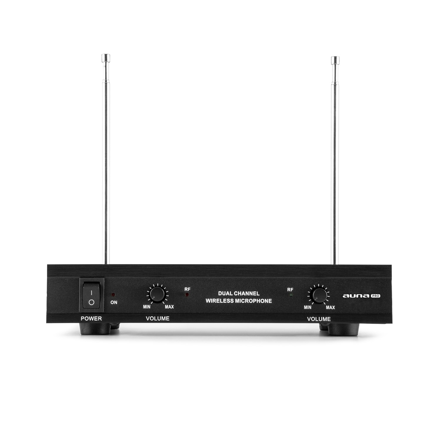 VHF-2-HS 2-kanavainen VHF-radiomikrofonisetti 1 x headset 1 x käsimikrofoni 1 x käsimikrofoni/1 x headset-mikrofoni