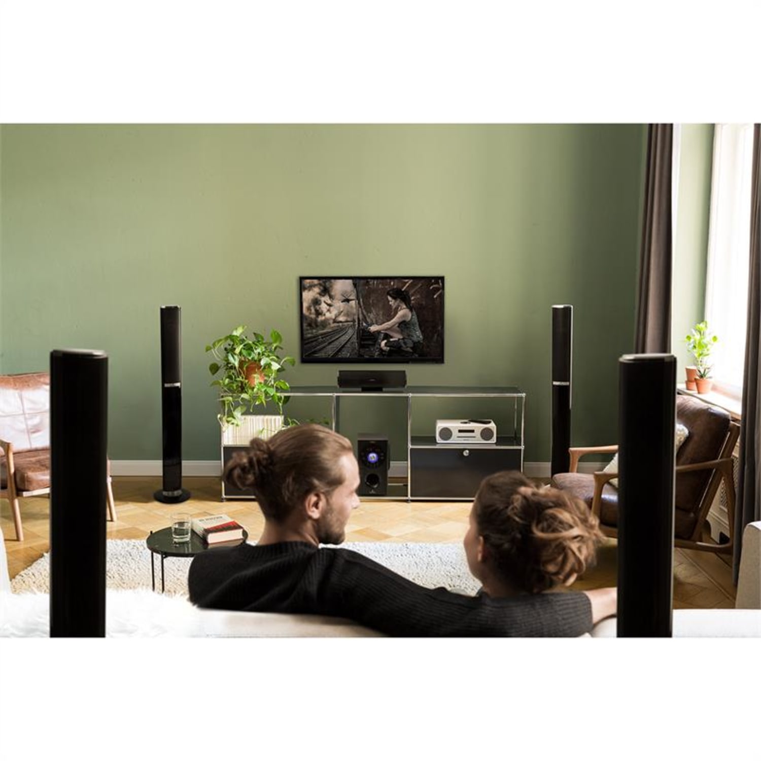 Areal 652 5.1 csatornás surround rendszer, 145 W, RMS, bluetooth, USB, SD, AUX 