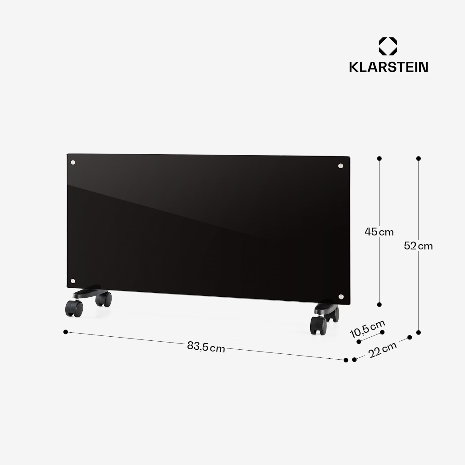 Bornholm Konvekcijski grelnik 2000W LED zaslon 2 stopnji ogrevanja Črn 2000 W | Ne | Črna
