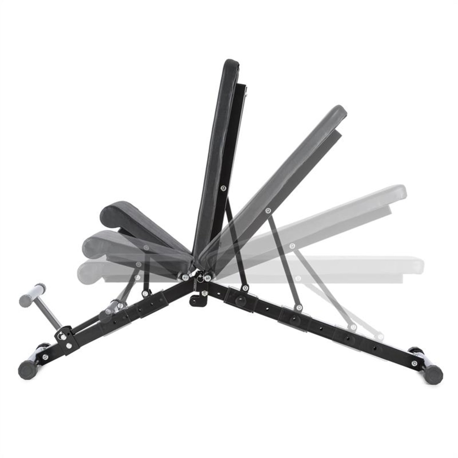 Flaptor, sklopiva klupa za vježbanje, crna Crna