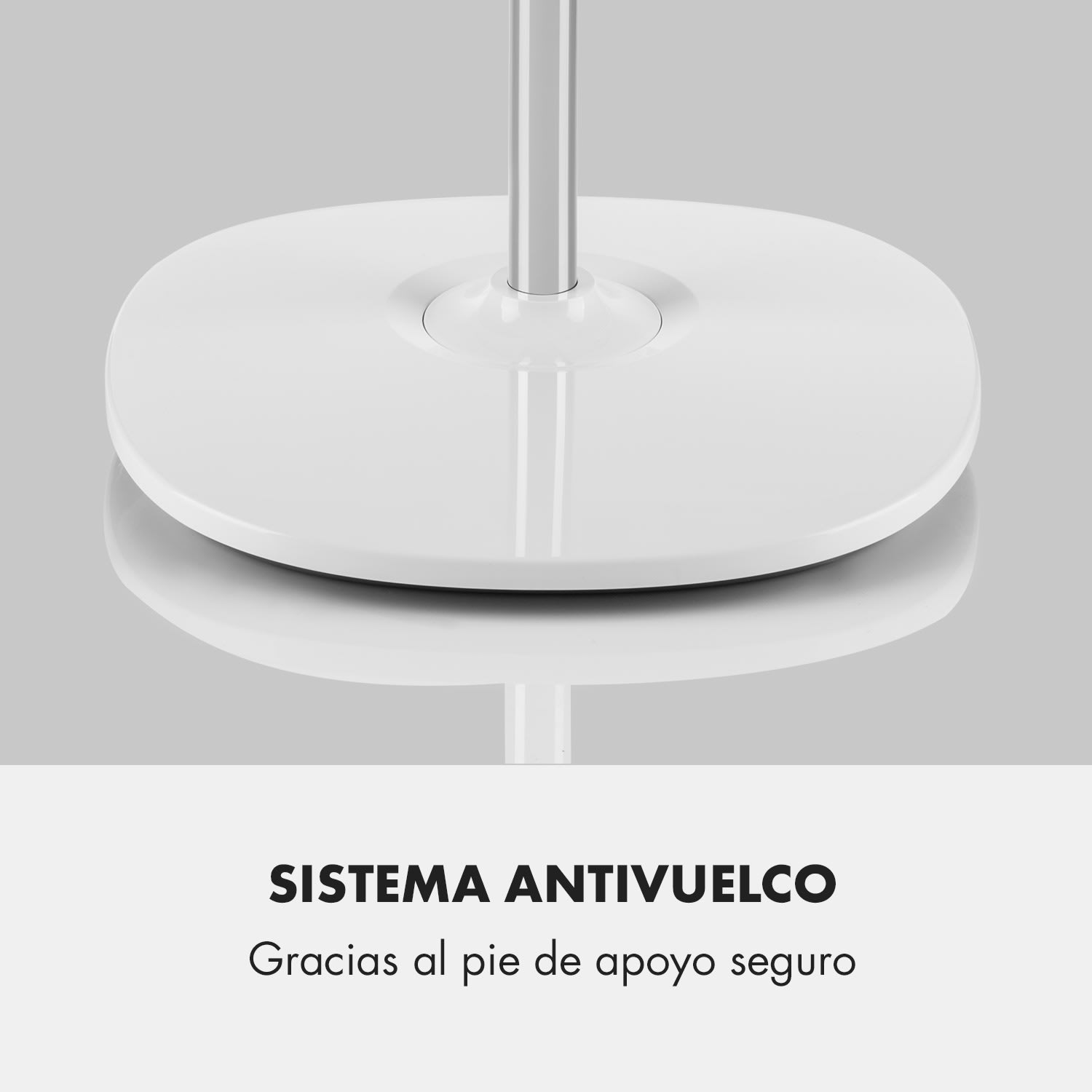 Silent Storm Ventilador de pie con rotor de 5 aspas de 16" (41cm) 32 dB min. 25,8W Blanco Blanco