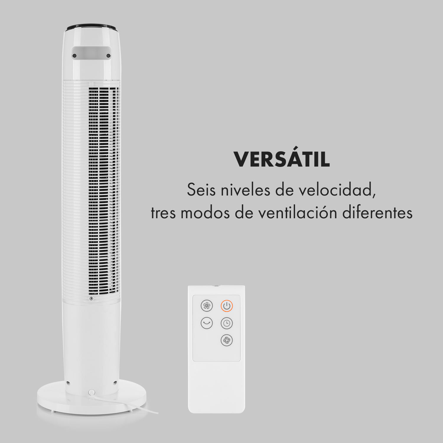 Empire State Ventilador de columna Ventilador vertical 45° de oscilación color blanco 