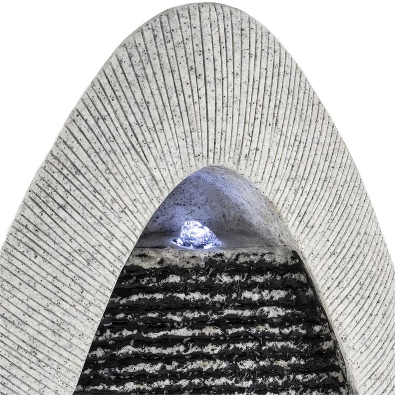 Gavarnie Wandfontein LED 37,5 x 89,5 x 9 cm ovaal Pomp IP67 