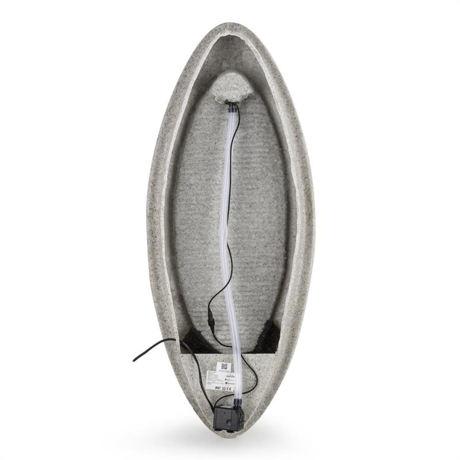 Gavarnie Wandfontein LED 37,5 x 89,5 x 9 cm ovaal Pomp IP67 