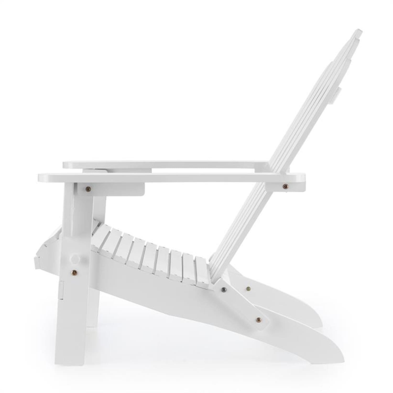 Vermont silla de jardín estilo Adirondack madera de pino 73x88x94 plegable blanca 