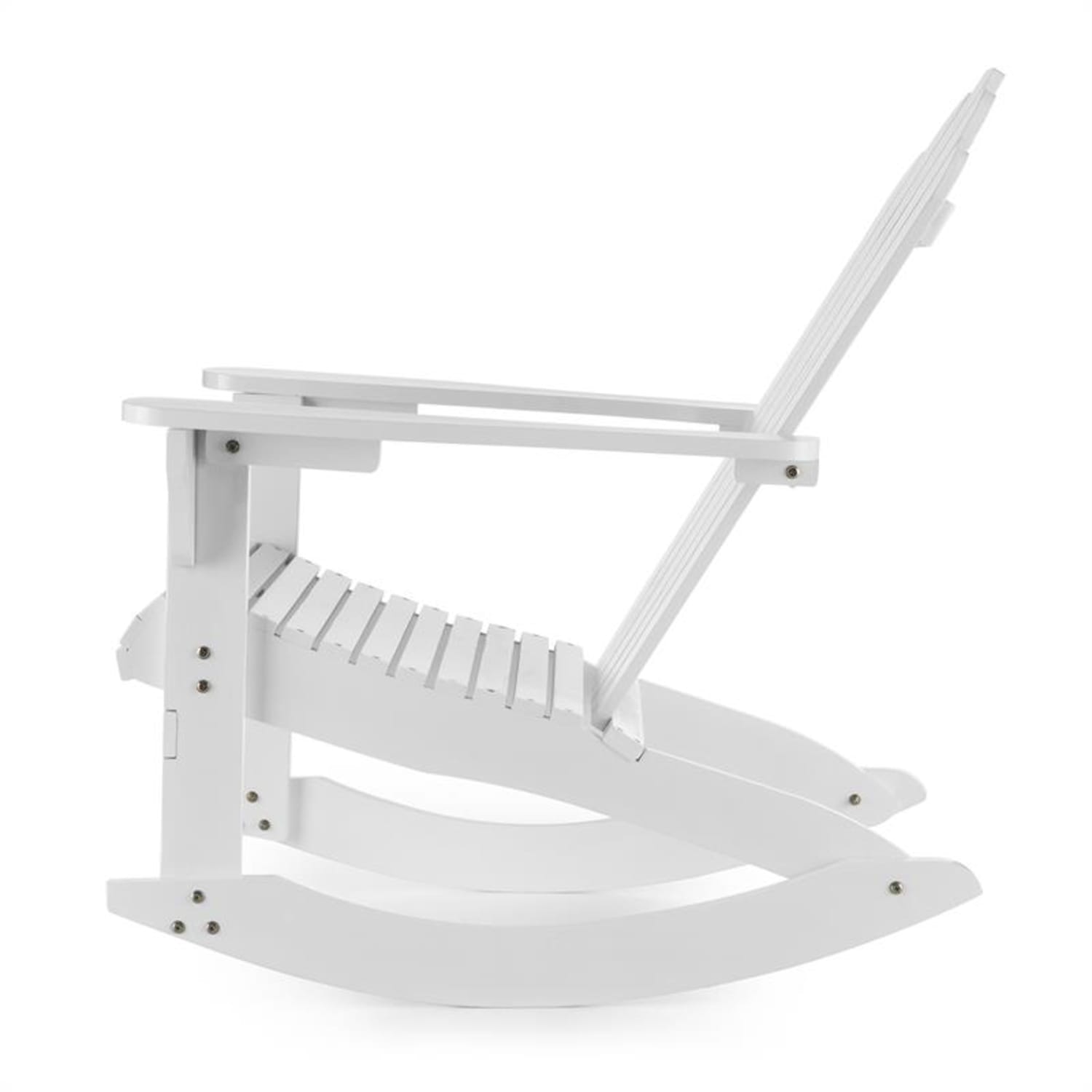 Rushmore hamaca silla de jardín estilo Adirondack 71x95x105 blanca 