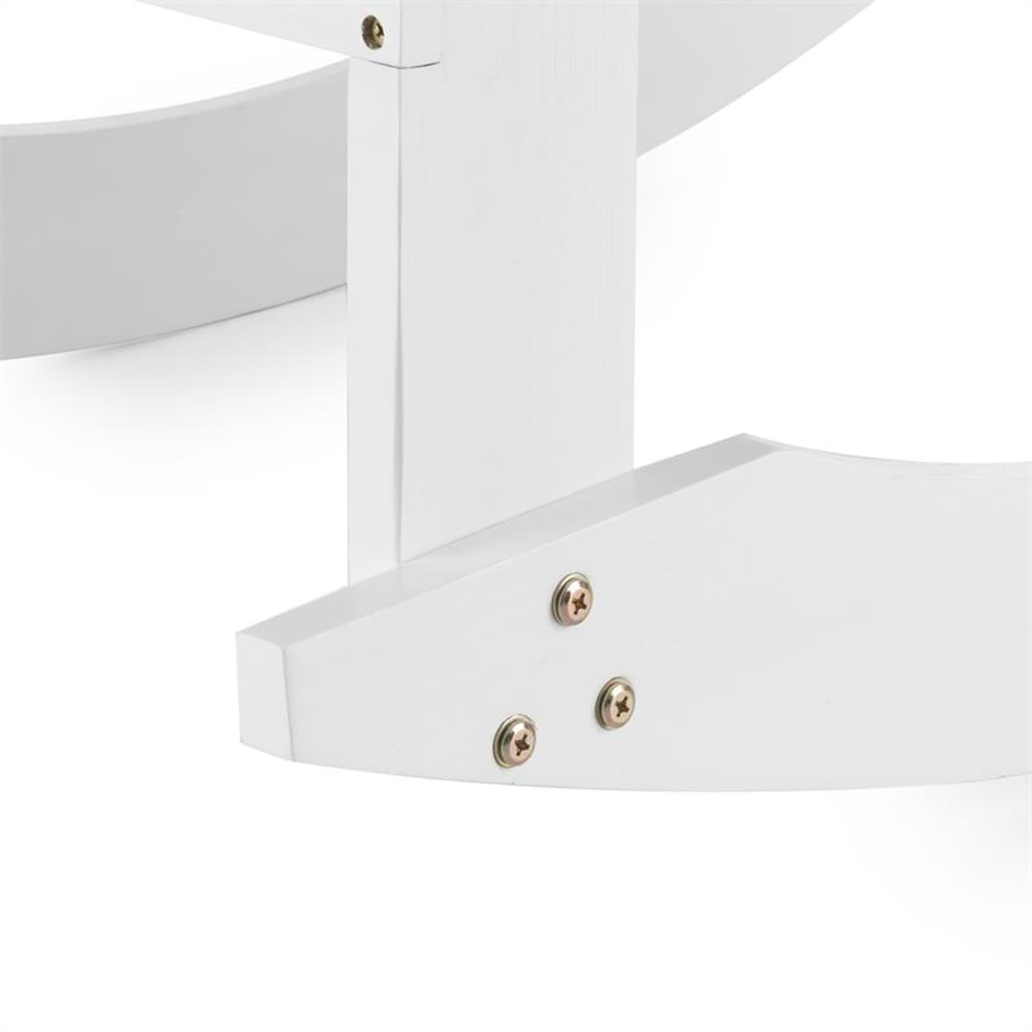Rushmore hamaca silla de jardín estilo Adirondack 71x95x105 blanca 