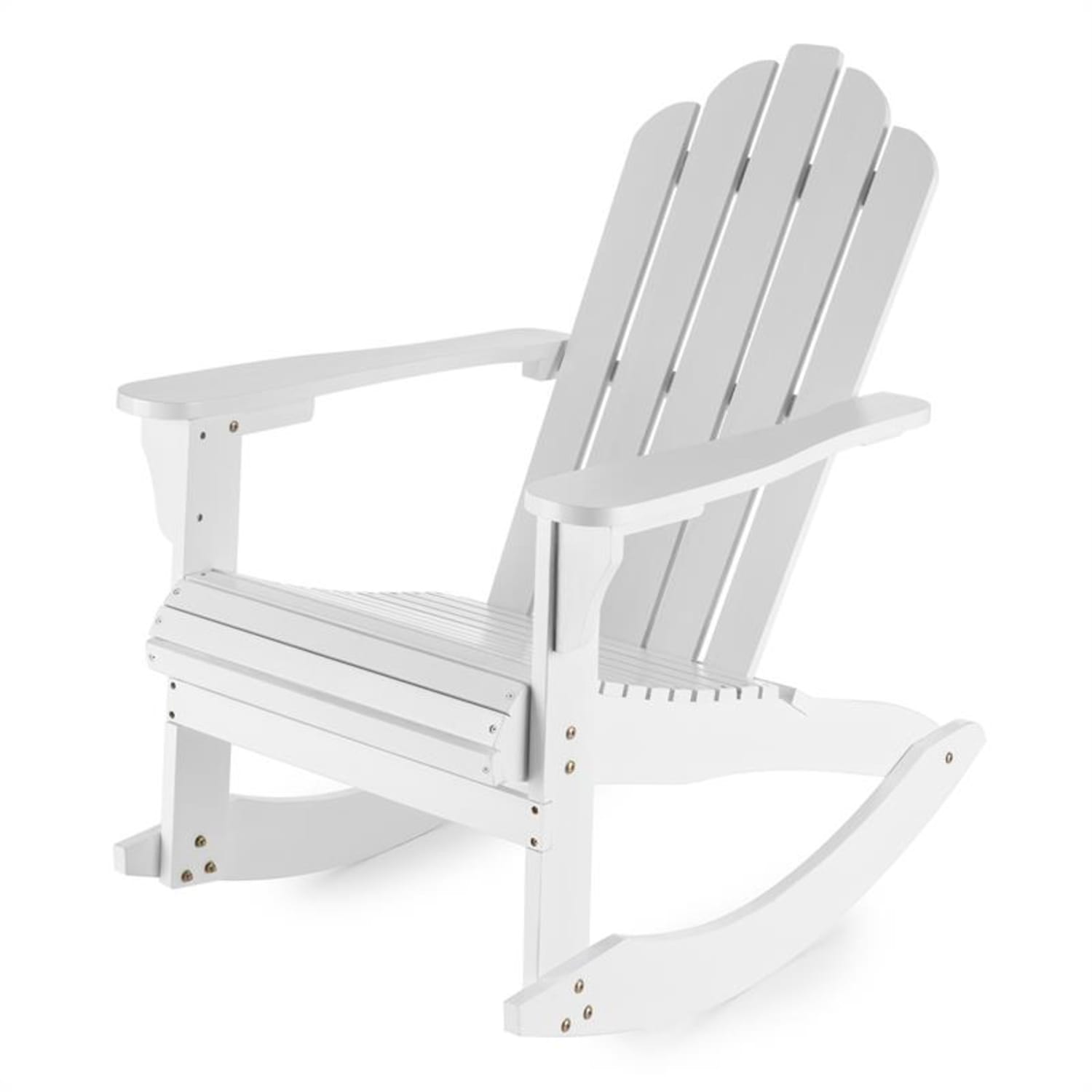Rushmore hamaca silla de jardín estilo Adirondack 71x95x105 blanca 