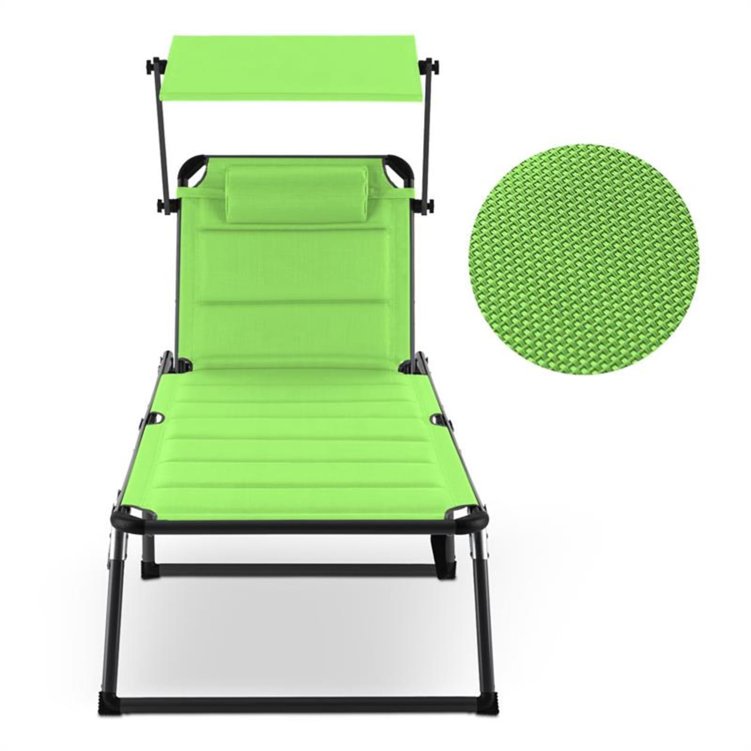 Amalfi Juicy Lime igstoel 70x37x200cm zonnekap groen