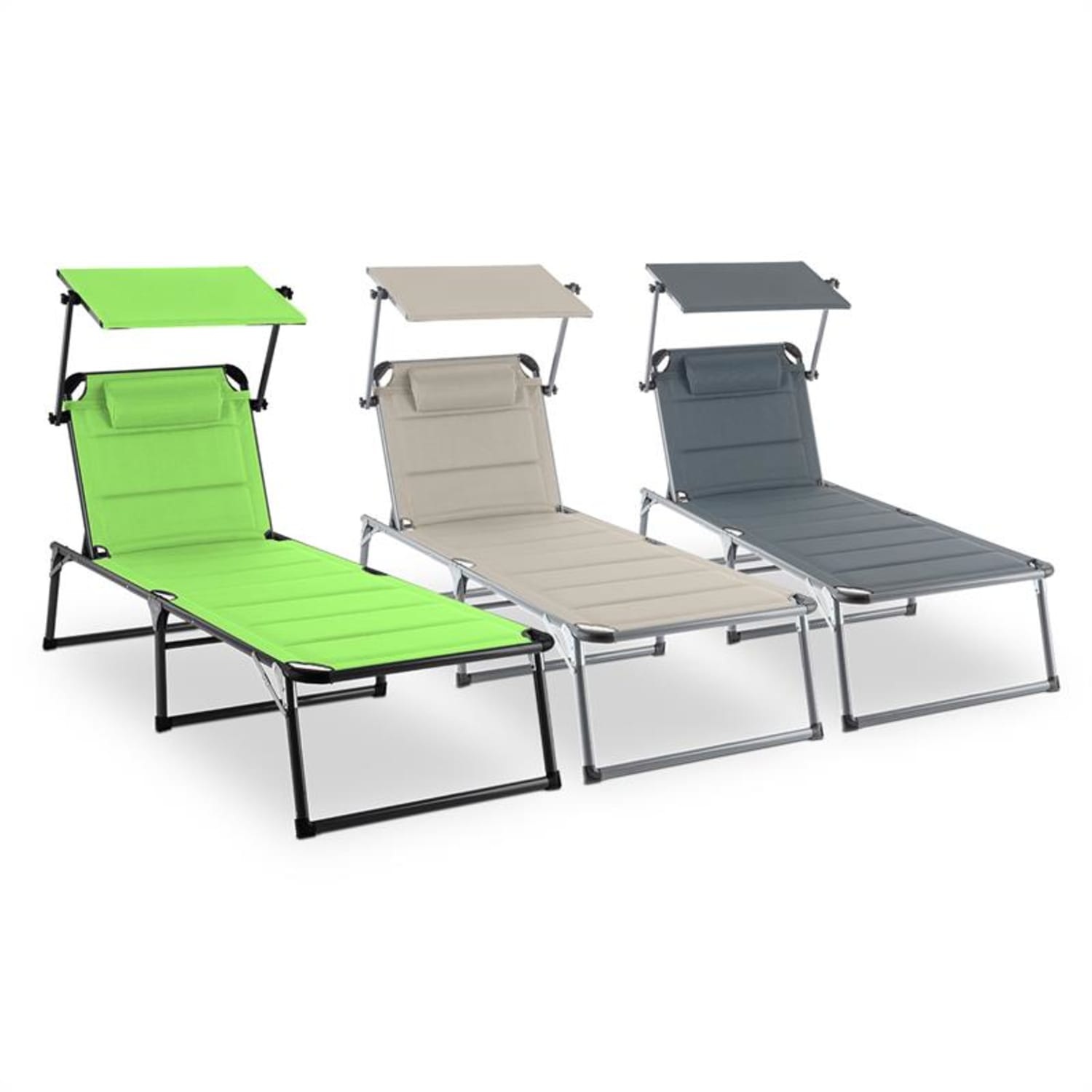 Amalfi Juicy Lime igstoel 70x37x200cm zonnekap groen