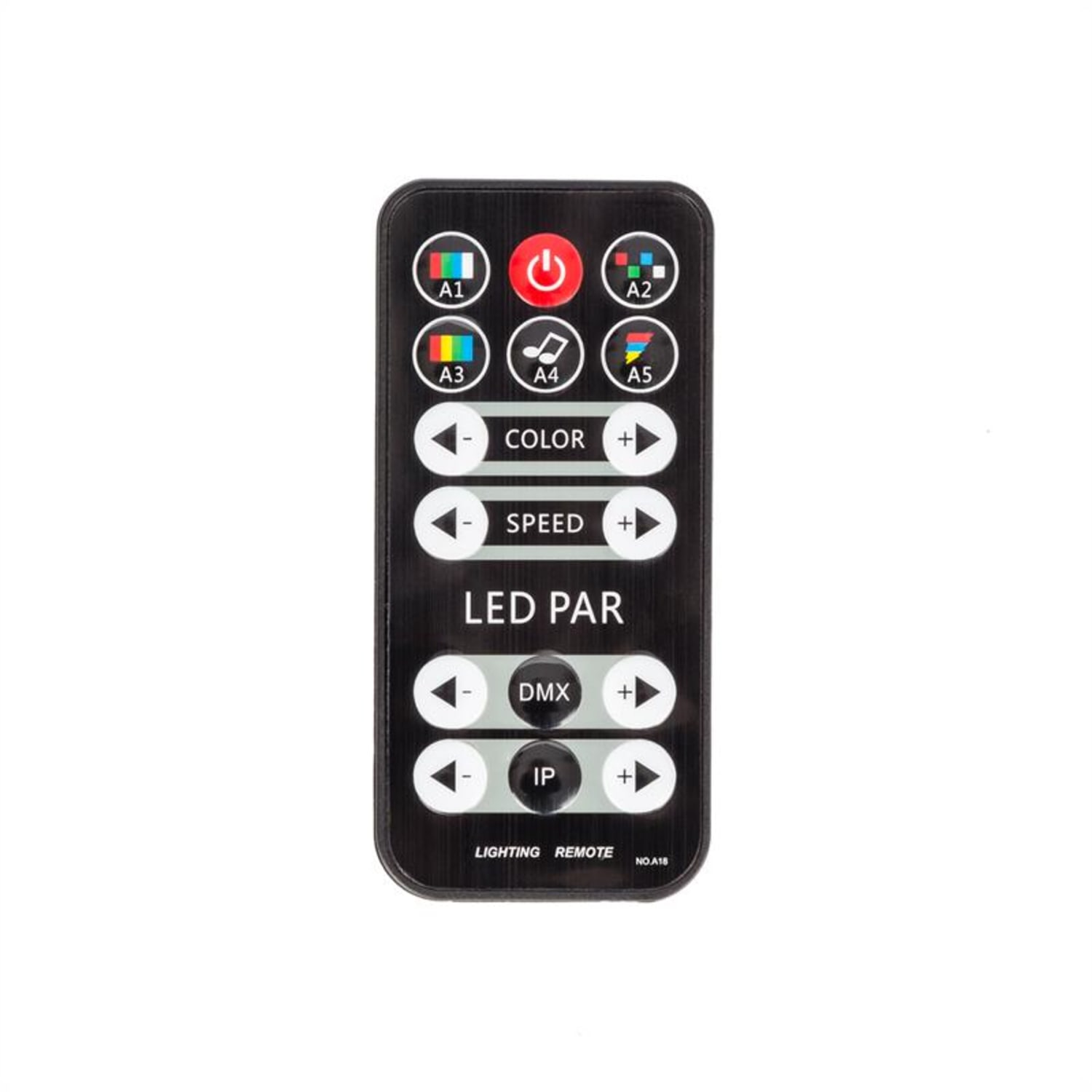 DJLIGHT80LED, állvány négy 1 W-tos RGBW LED PAR reflektorral 