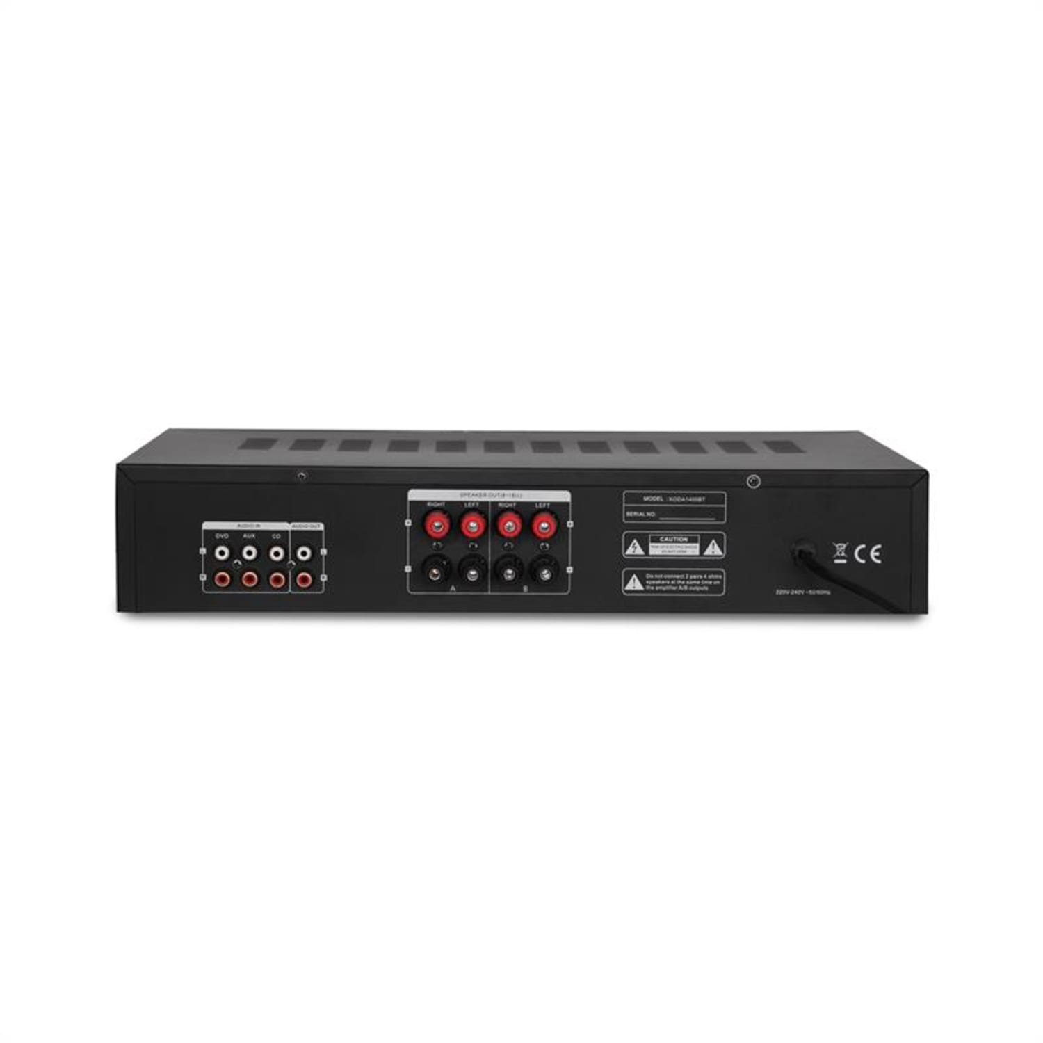 MAD-1400 BT hi-fi stereo amplifier Bluetooth USB SD MP3 AUX FM Black