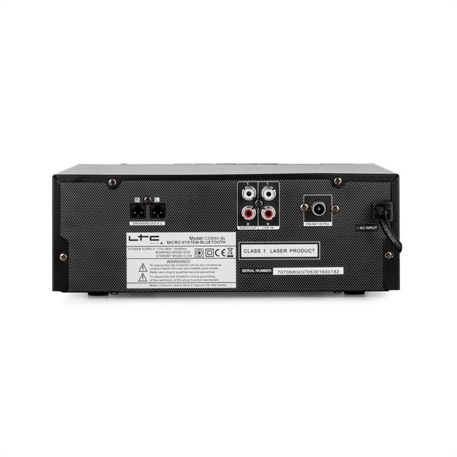 CDM90-BL, crna, mikro HiFi stereo sustav, 40 W, bluetooth, USB, CD, FM/AM 