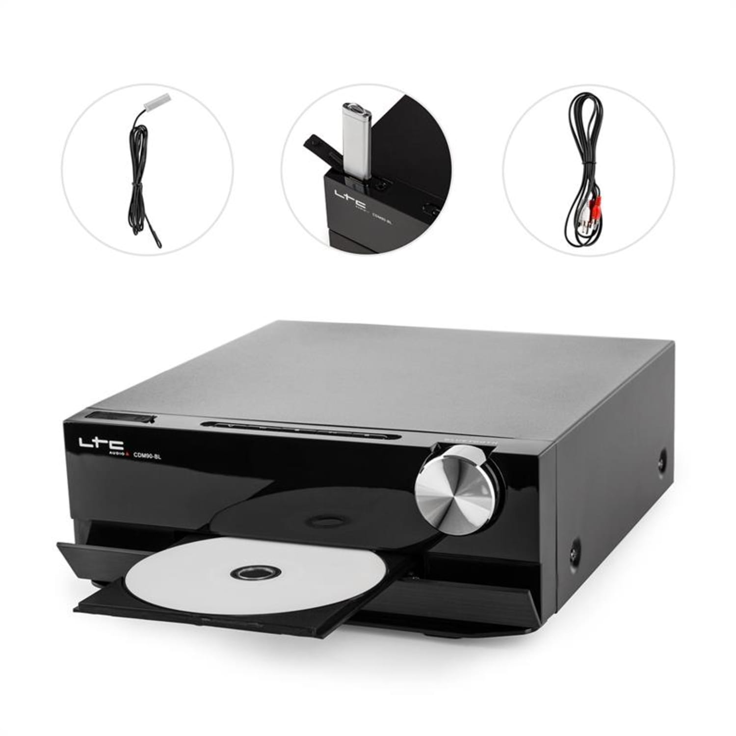 CDM90-BL, crna, mikro HiFi stereo sustav, 40 W, bluetooth, USB, CD, FM/AM 