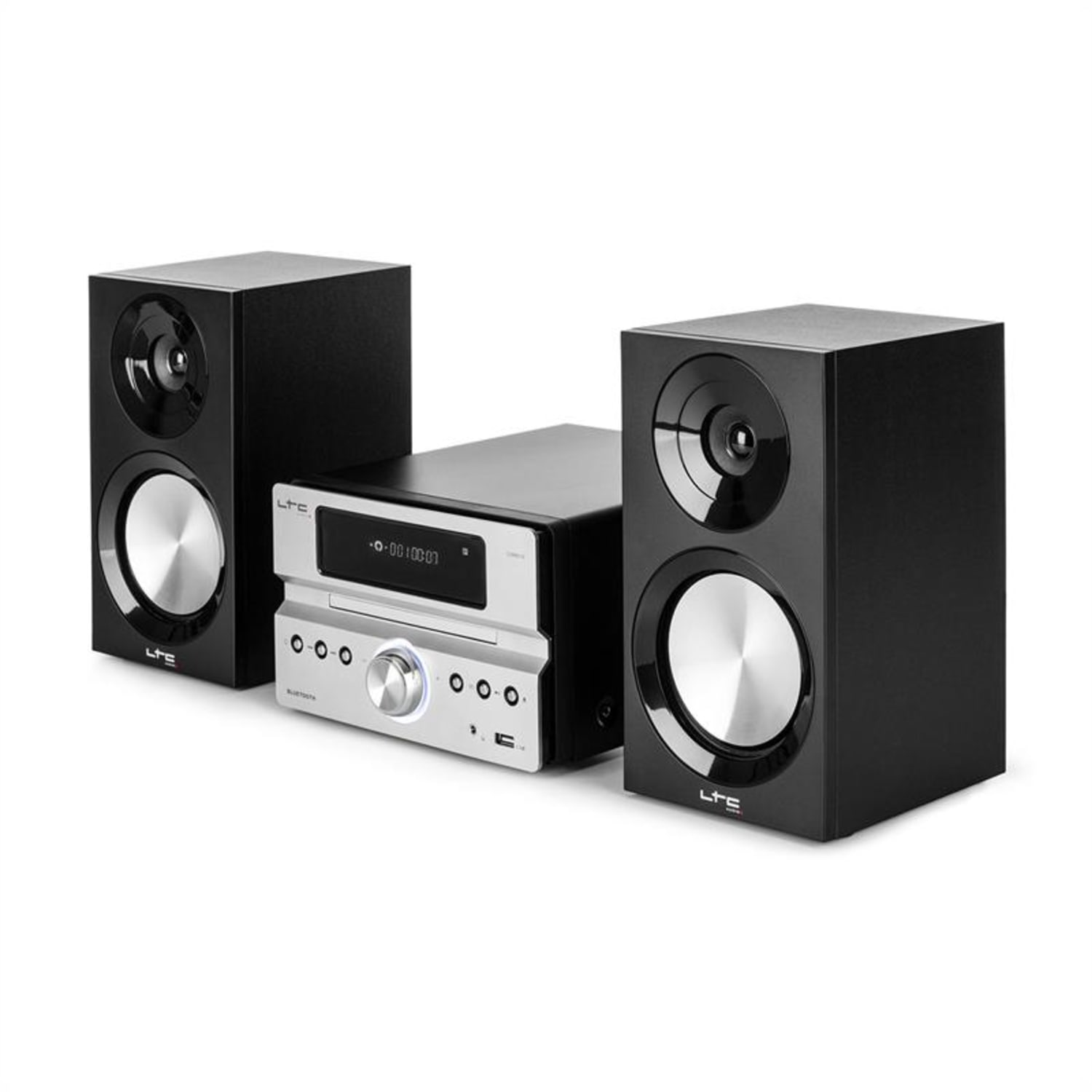 CDM90-BL, srebrna, mikro HiFi stereo sustav, 40 W, bluetooth, USB, CD, FM/AM 