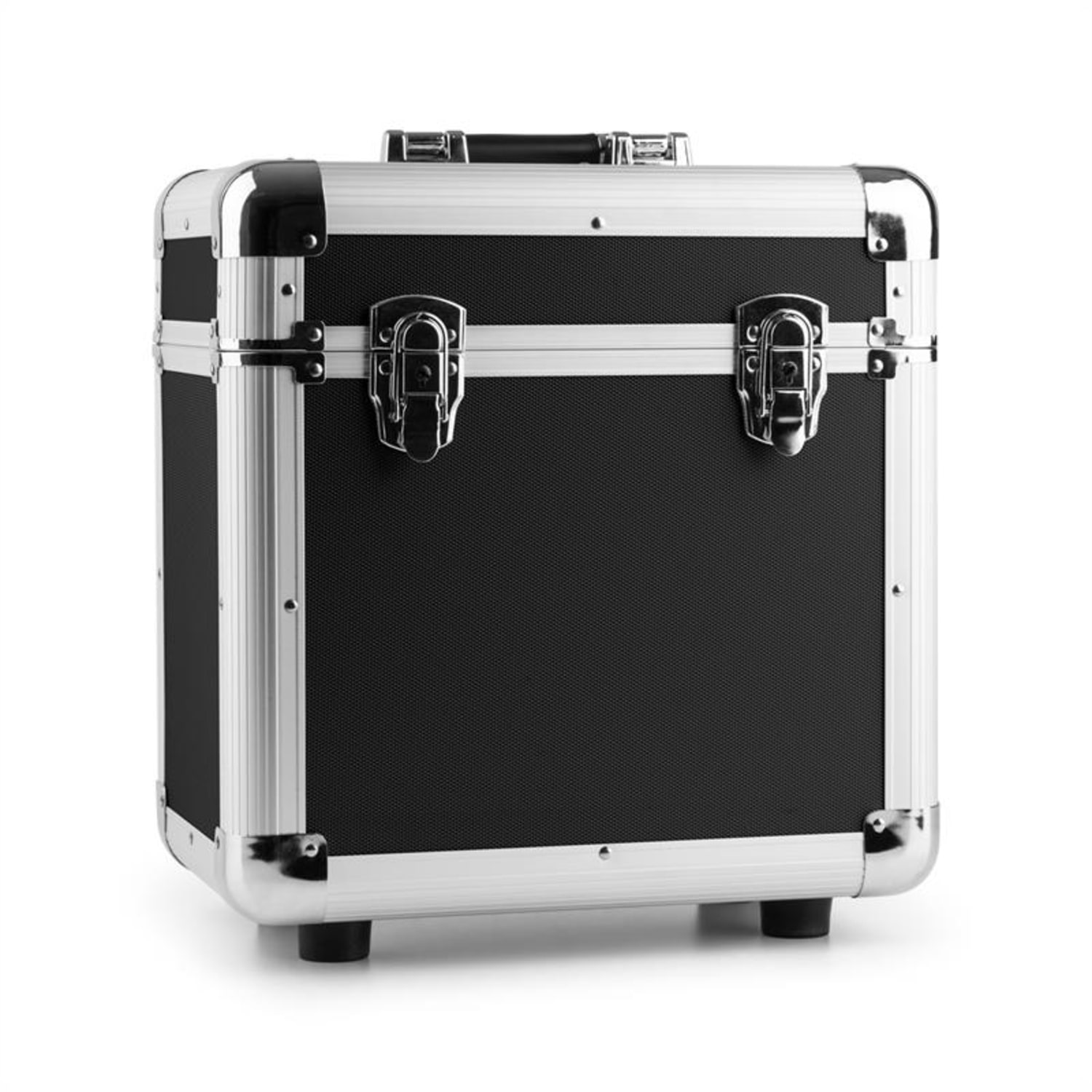 RC80 12" Aluminium Record Case Vinyl Case 80 LPs Black 