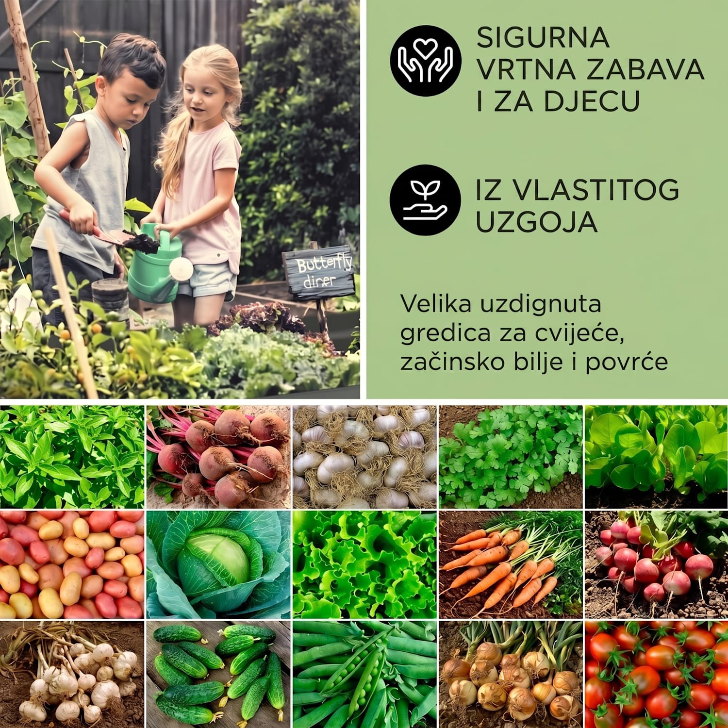 High Grow povišena žardinjera 200 x 100 x 80 cm | Krem