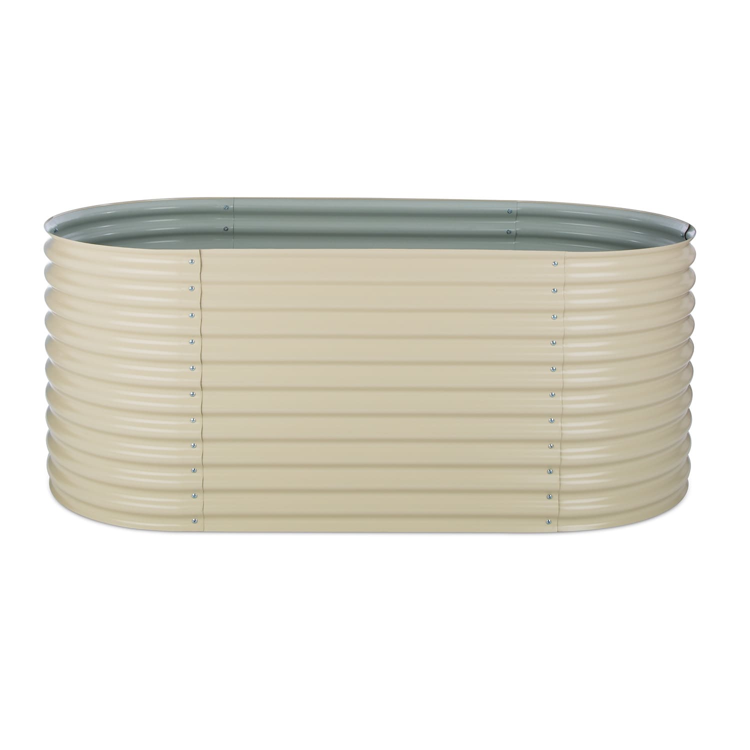 High Grow kasvimaa/viljelylaatikko 2,0 m sinkki-alumiinipinnoite beige 200 x 100 x 80 cm | Kerma