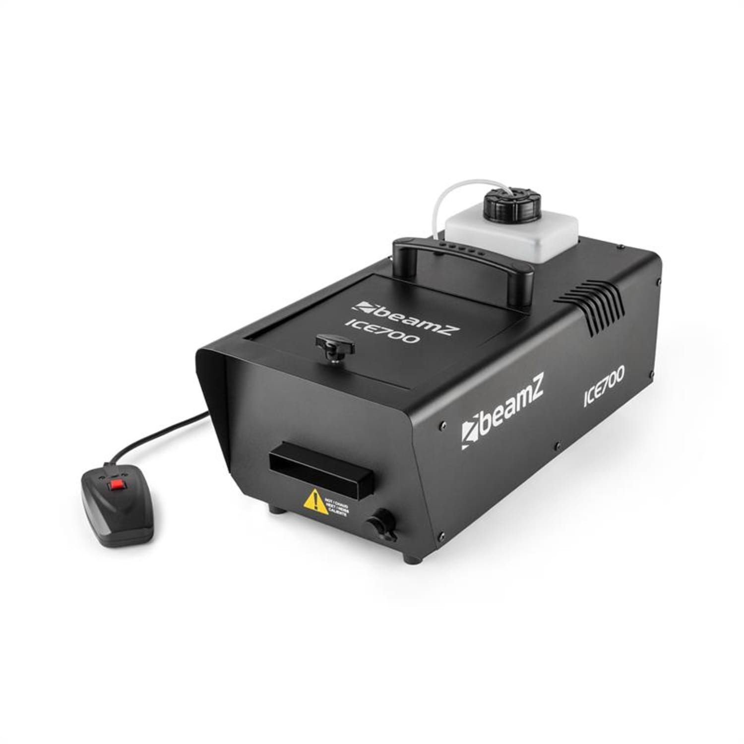 ICE700 jeges füstgép, talajra alkalmas füstgép, 700 W, 1200 ml tartály, fekete