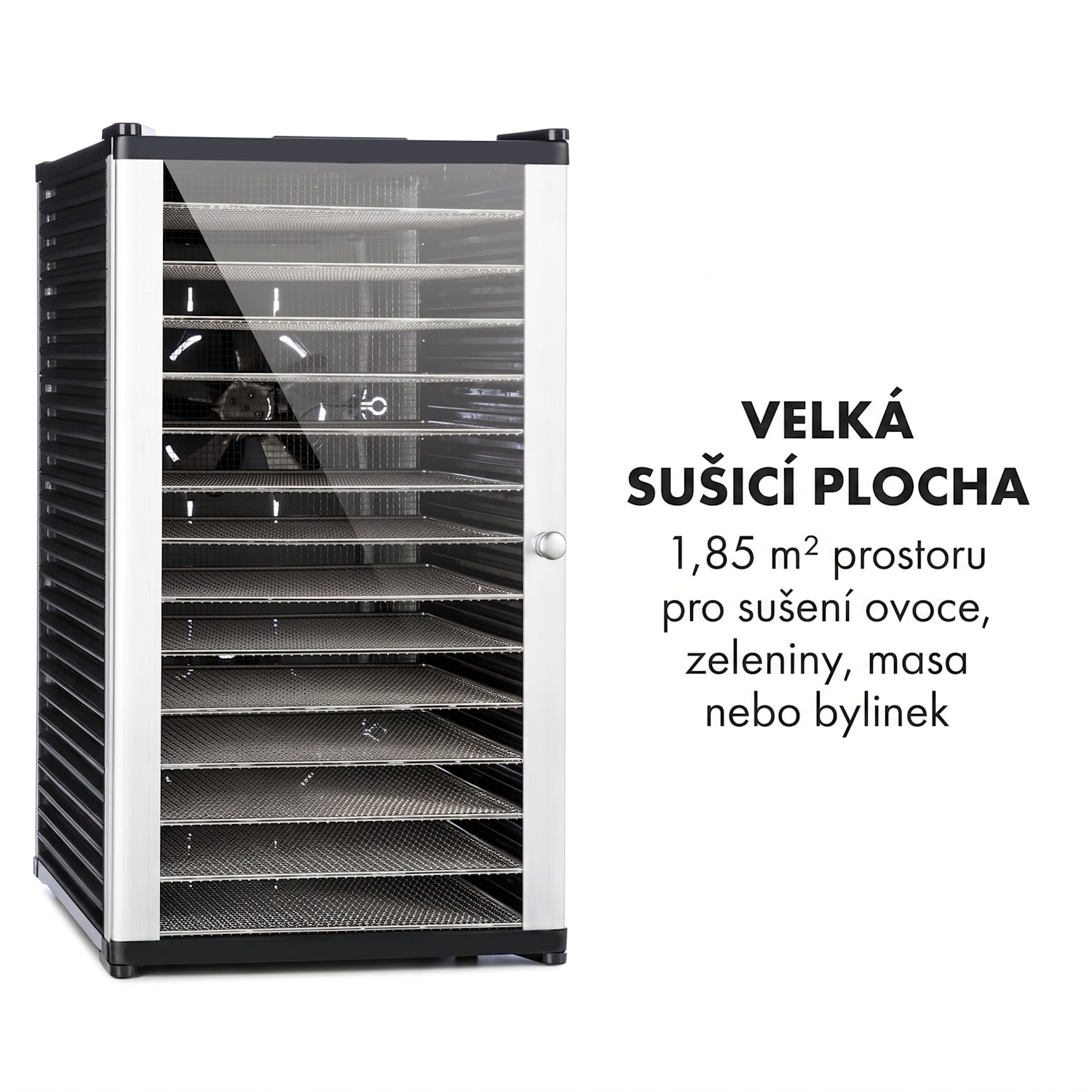 Fruit Jerky 14, sušička, časovač, 14 pater, 1000 W, 30-70 °C, LCD displej 14 plat