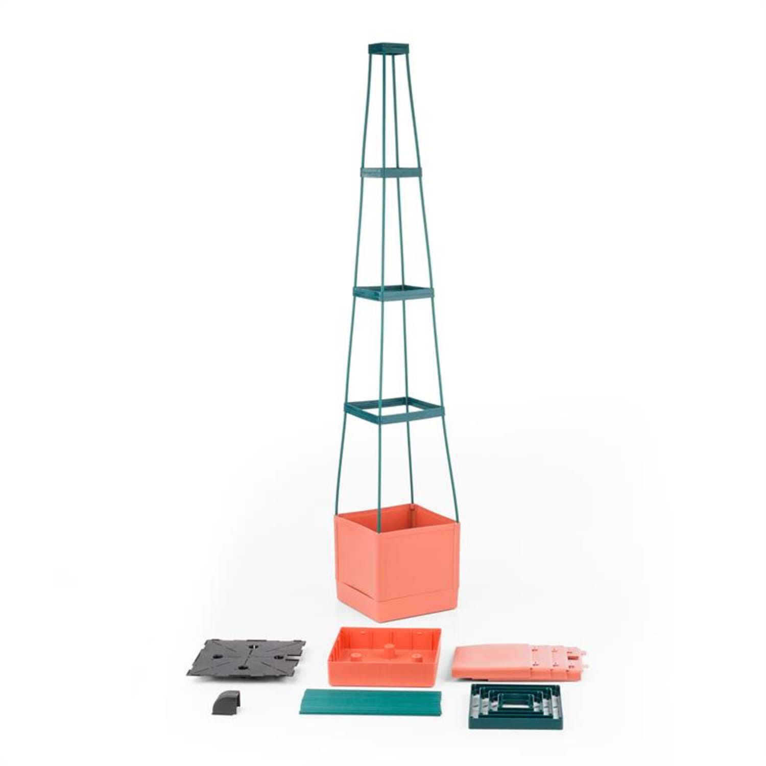 TOMATO TOWER, ghivece de roșii, set de două bucăți, 25x150x25 cm, grilă de prindere PP