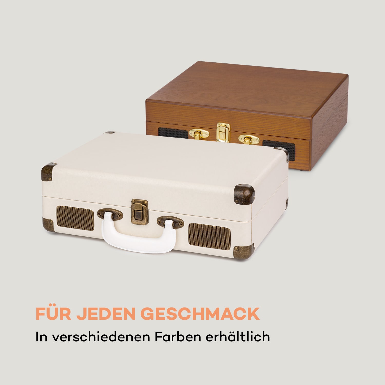 Nostalgy by auna Peggy Sue Retro-Plattenspieler LP USB AUX 