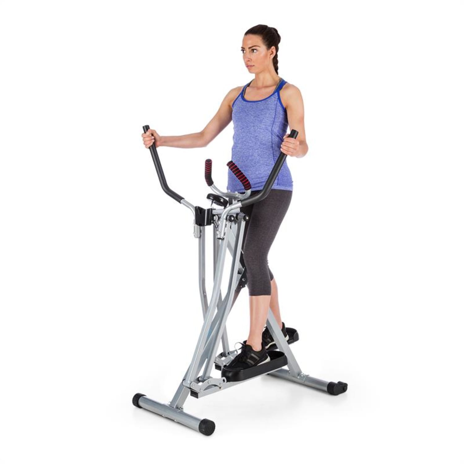 Cross Walker Air-Walker X-Walker Cross Trainer, mișcare oscilatorie pe verticală și pe orizontală negru/argintiu Argintiu