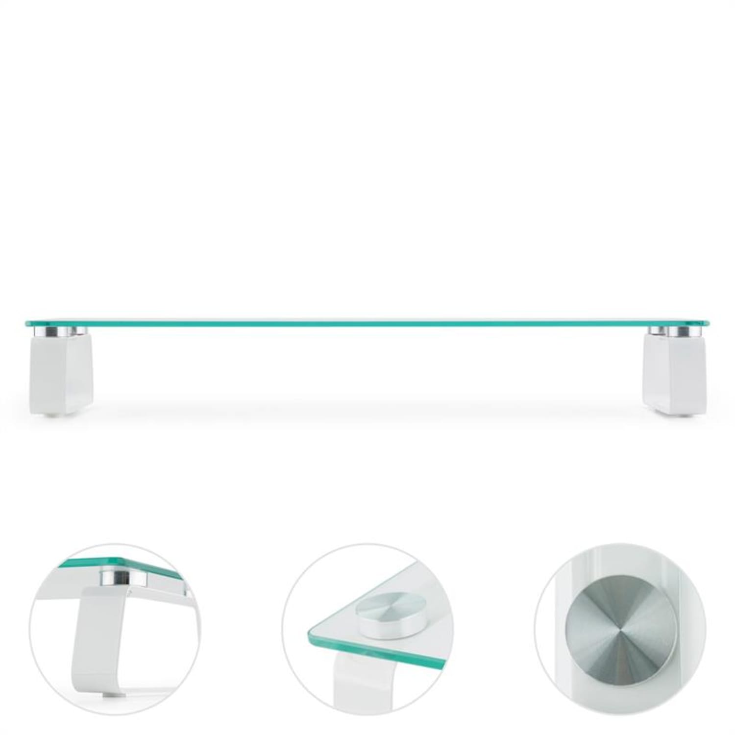 M-Riser TV-Board Monitor Stand Bildschirmständer 56x8x21cm 20kg Glas 