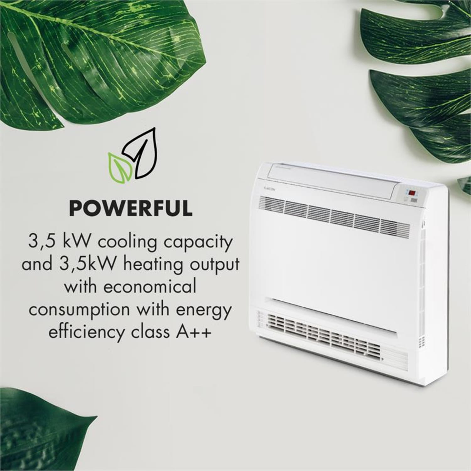 Ground Control 12 Aparelho de Ar condicionador Split Inverter A++ Branco 