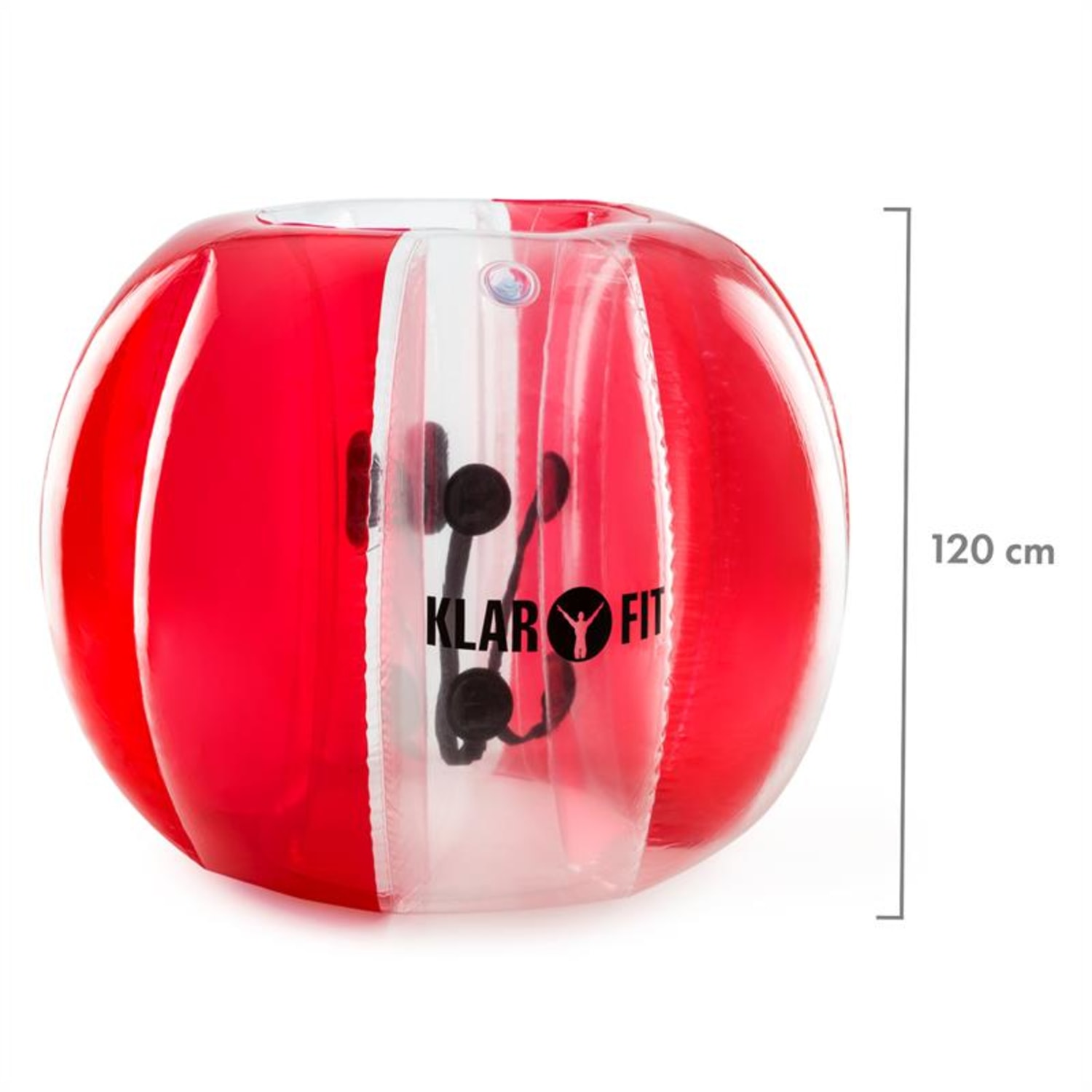 Bubball AR Bubble Ball, buborékfoci felnőtteknek, 120x150cm, EN71P PVC, piros 150 cm | Piros