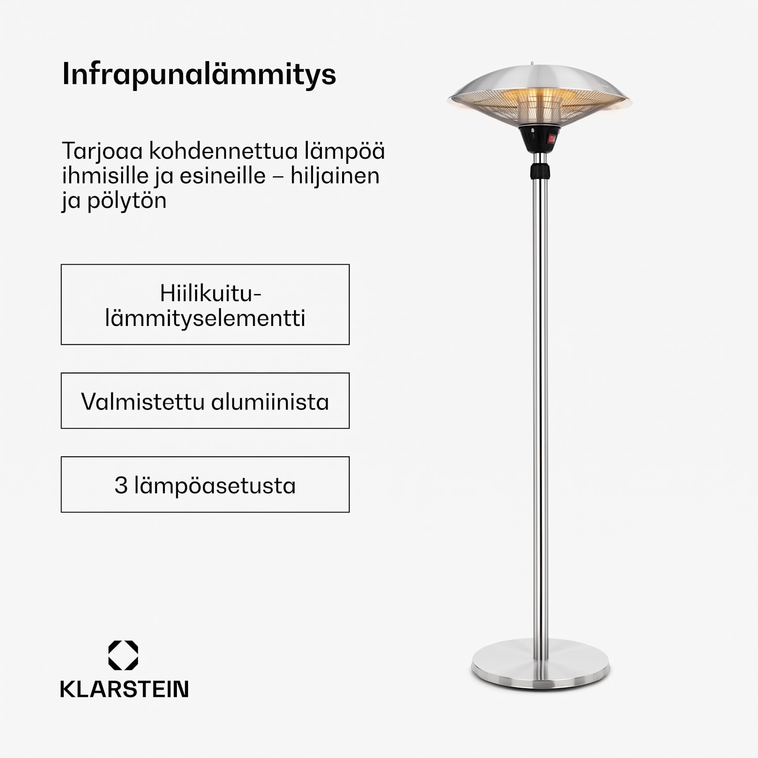 Heat Guard infrapunalämmitin IP44 korkeussäädettävä IR ComfortHeat 2100 W 