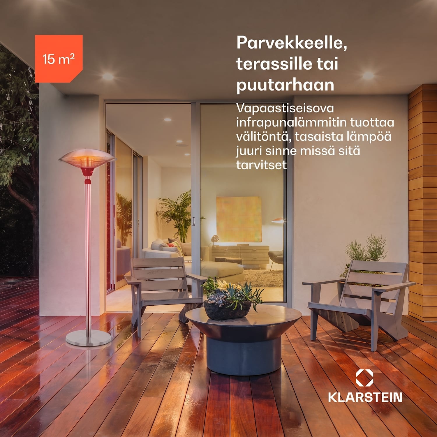 Heat Guard infrapunalämmitin IP44 korkeussäädettävä IR ComfortHeat 2100 W 