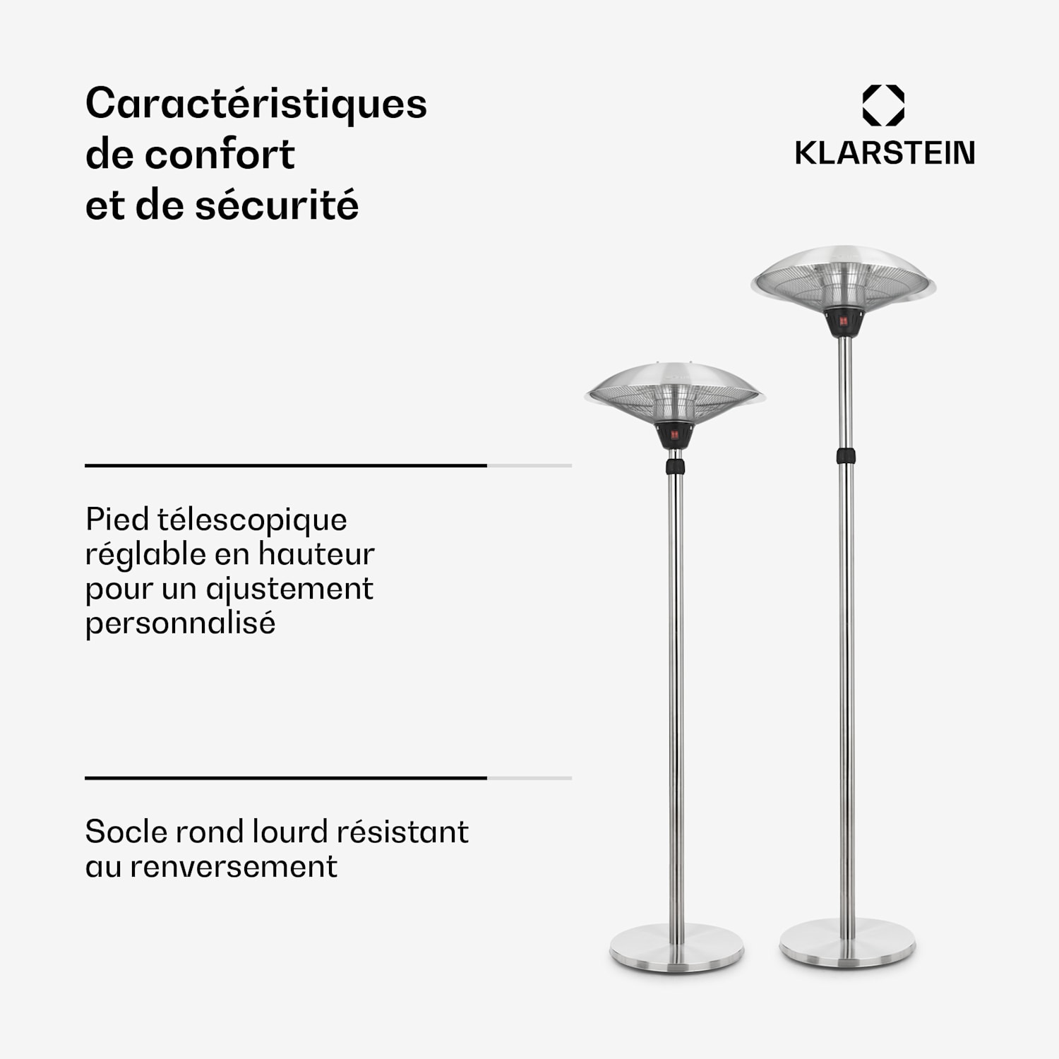 Heat Guard infrarood verwarming IP44 in hoogte verstelbaar IR ComfortHeat 2100 W 