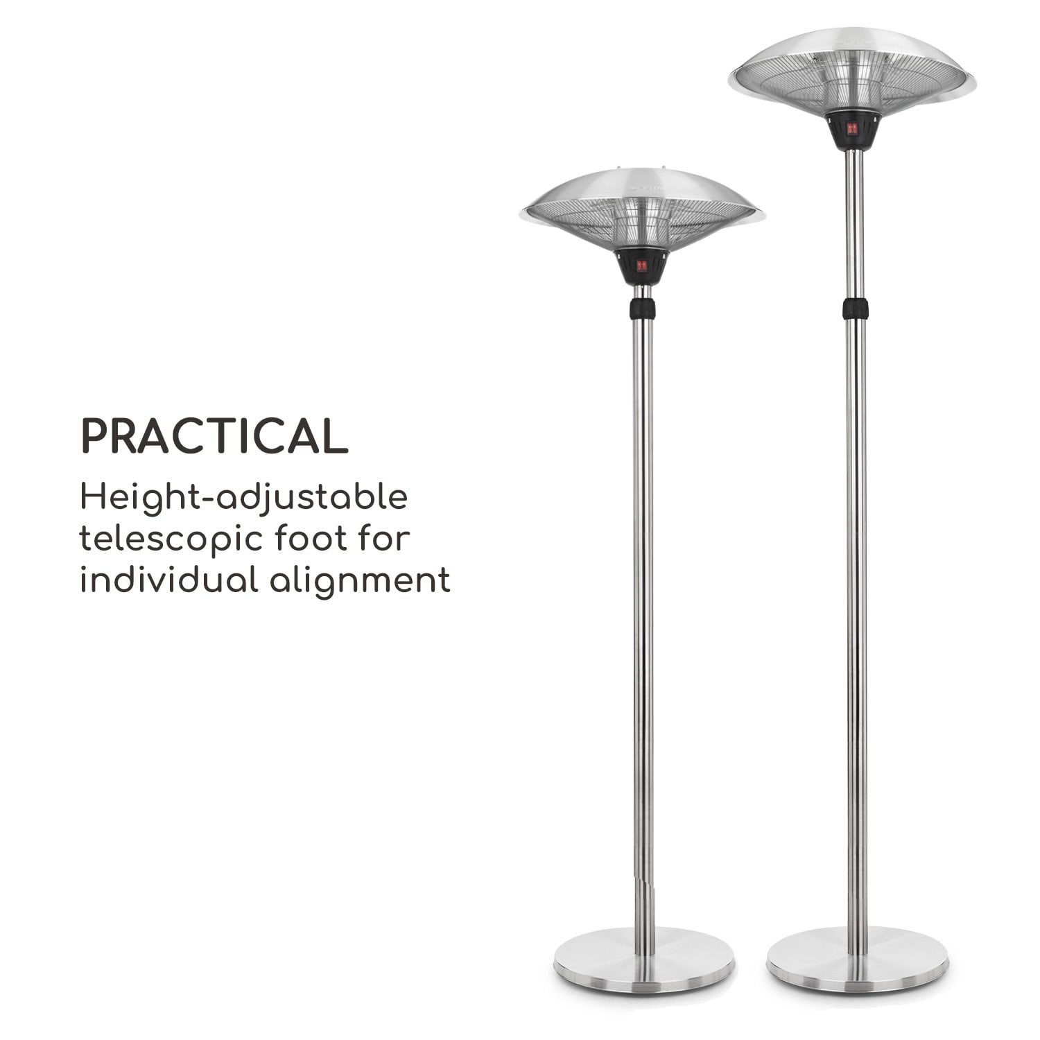 Heat Guard, инфрачервен лъчист нагревател, IP44, регулируема височина, IR ComfortHeat, 2100W 