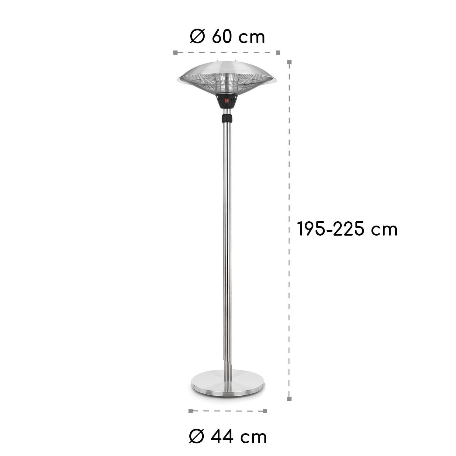 Heat Guard, инфрачервен лъчист нагревател, IP44, регулируема височина, IR ComfortHeat, 2100W 
