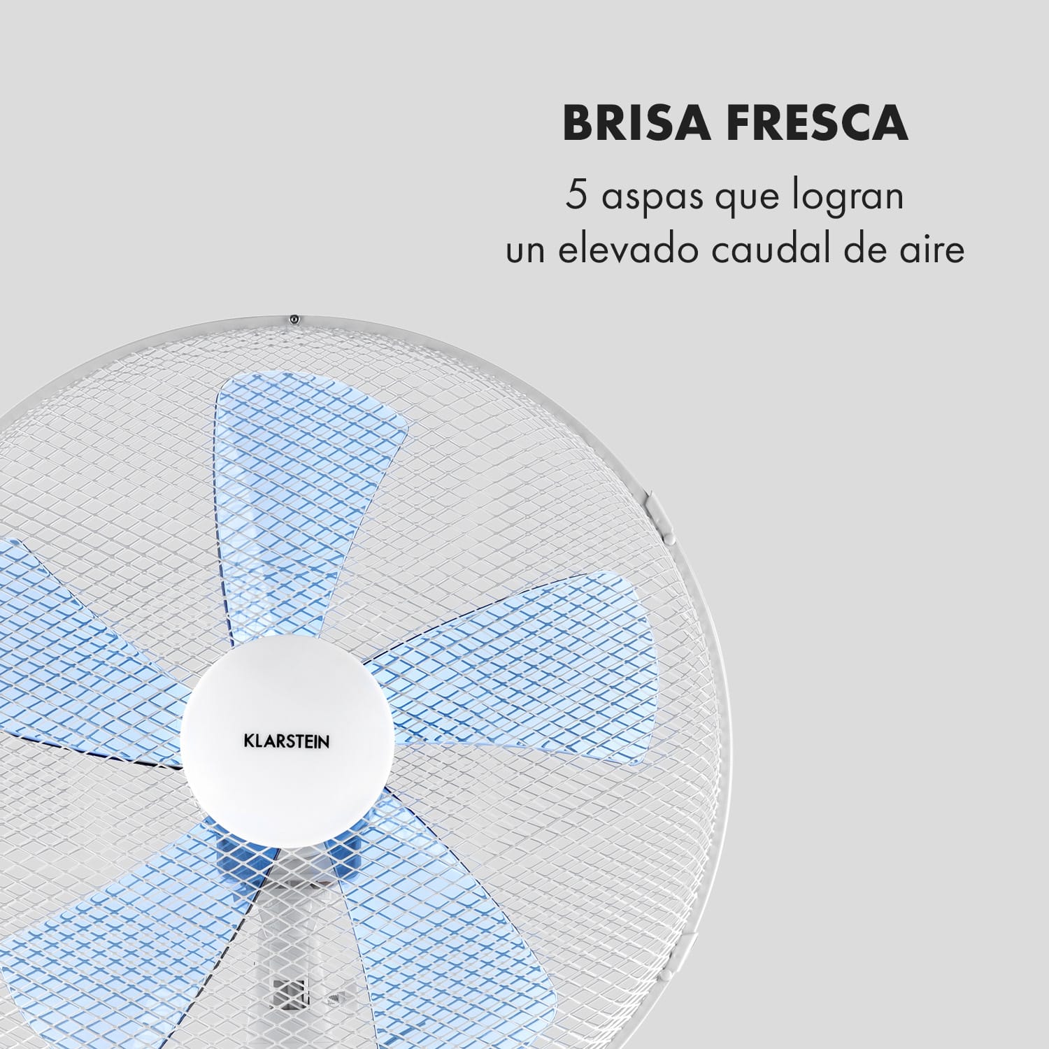 Summerjam Ventilador de pie 41 cm 50W 3 niveles color blanco Blanco