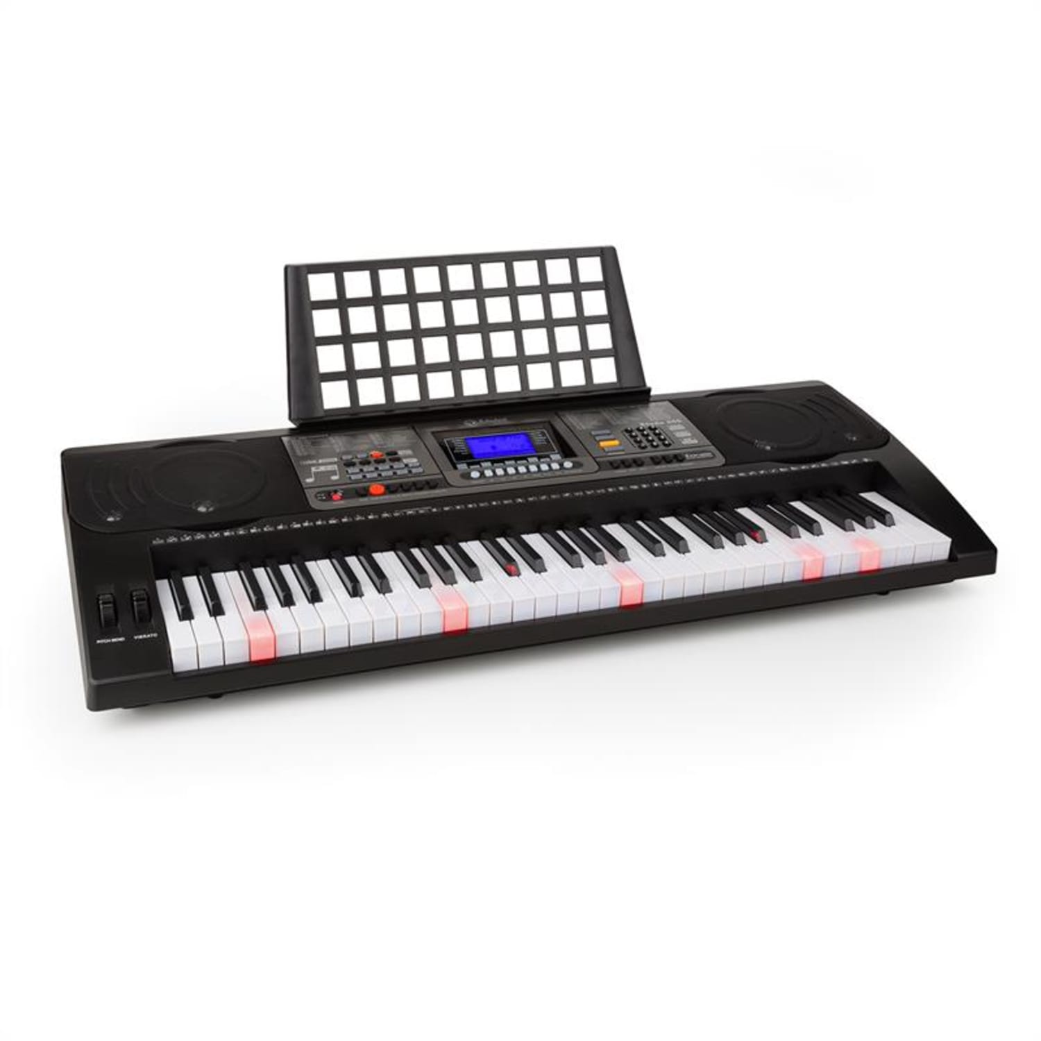 Etude Tastatură de învățare 450 USB 61 taste, USB MIDI player, taste iluminate, afișaj LCD, negru 